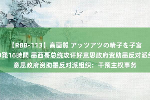 【RBB-113】高画質 アッツアツの精子を子宮に孕ませ中出し120発16時間 墨西哥总统攻讦好意思政府资助墨反对派组织：干预主权事务